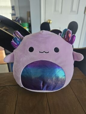 Plush Axolotl Lavender with Iridescent Belly Squishmallow